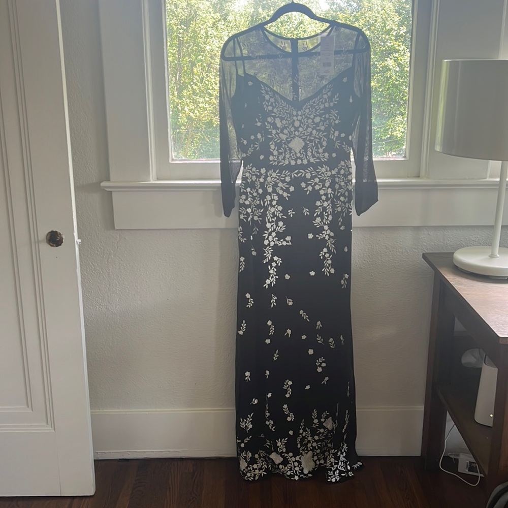 French Connection Embroidered Maxi Dress